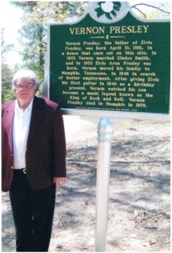 Mackey with sign