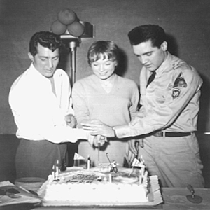 Elvis with Dean Martin's daughters