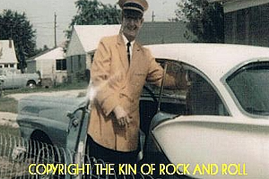 Jessie D. with car Elvis bought