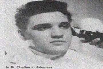 elvis first military haircut